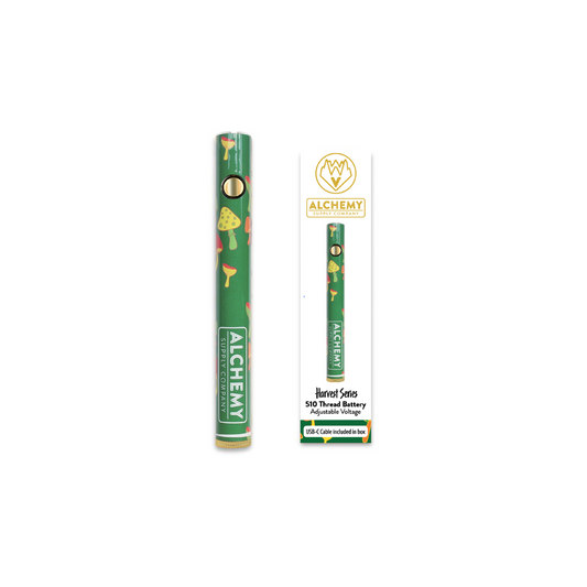 510 Thread Adjustable Battery - Rasta Mushroom